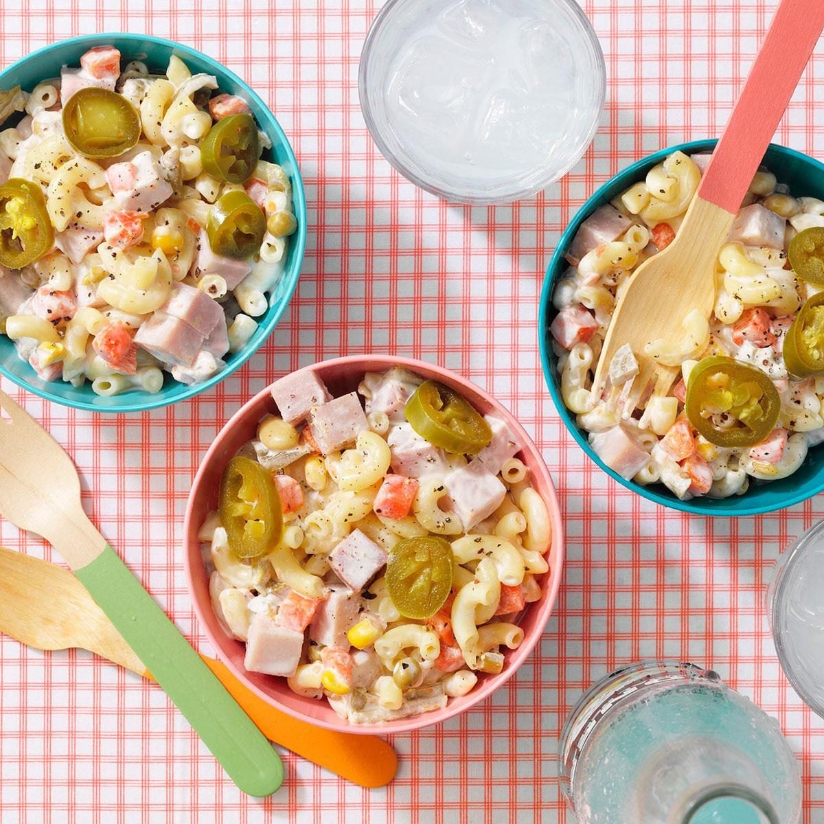Abuelita Maria's Mexican Macaroni Salad with Ham & Peppers