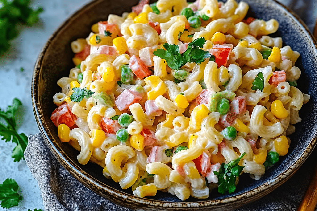 Classic Mexican Macaroni Salad: Fresh, Zesty & Versatile